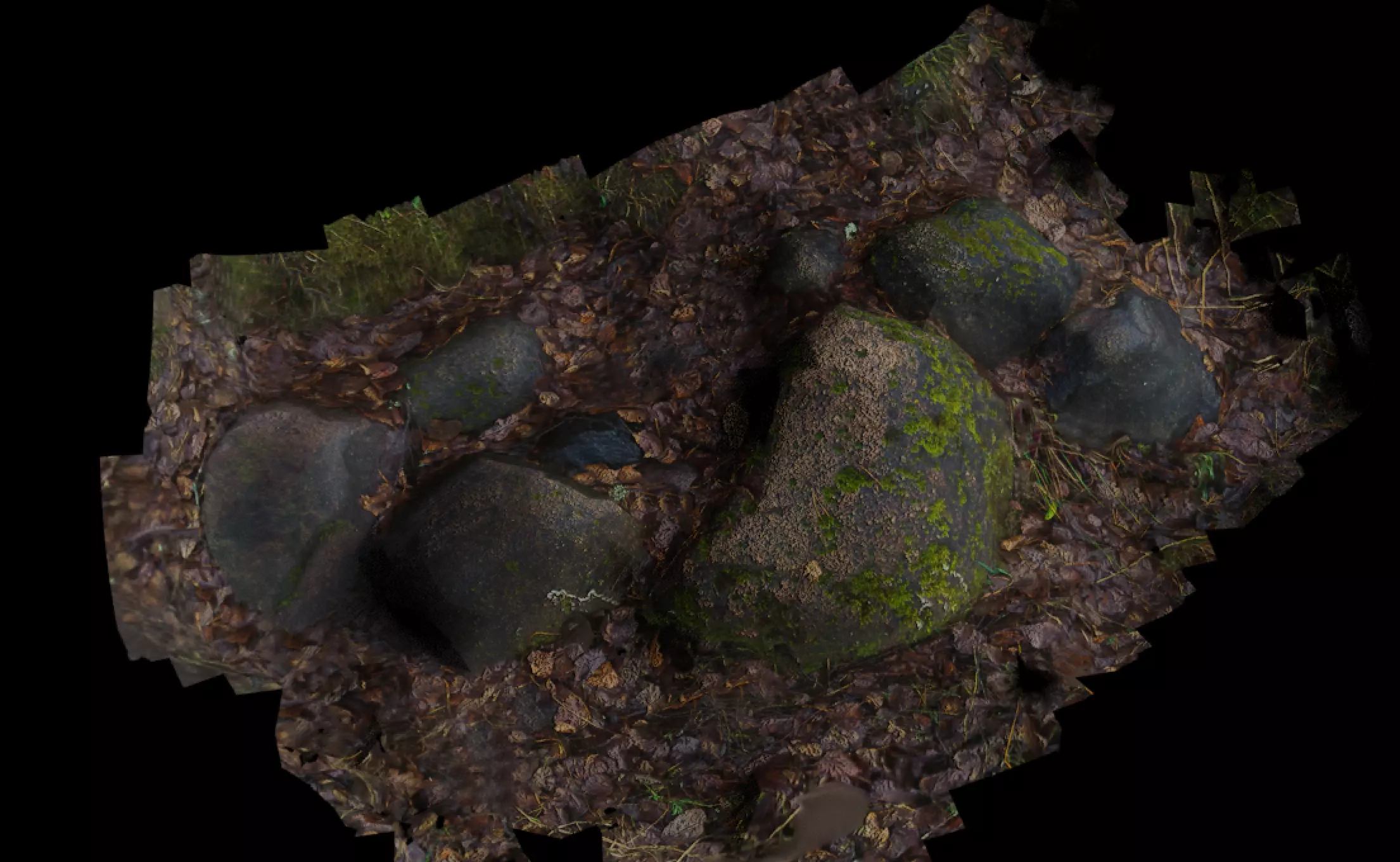 small stone pile Free low-poly 3D model_0
