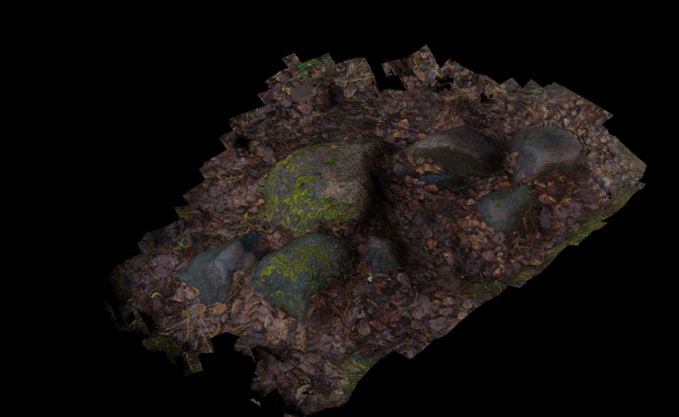 small stone pile Free low-poly 3D model_4