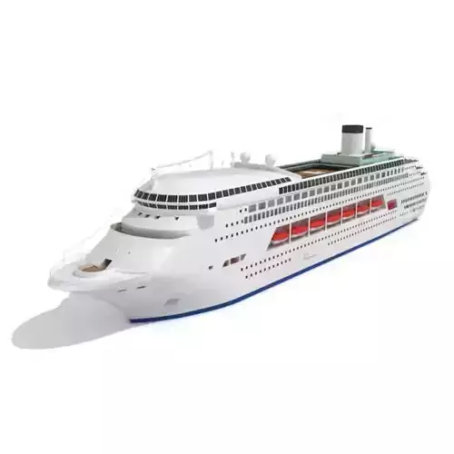 Luxury Cruise Ship 3D model