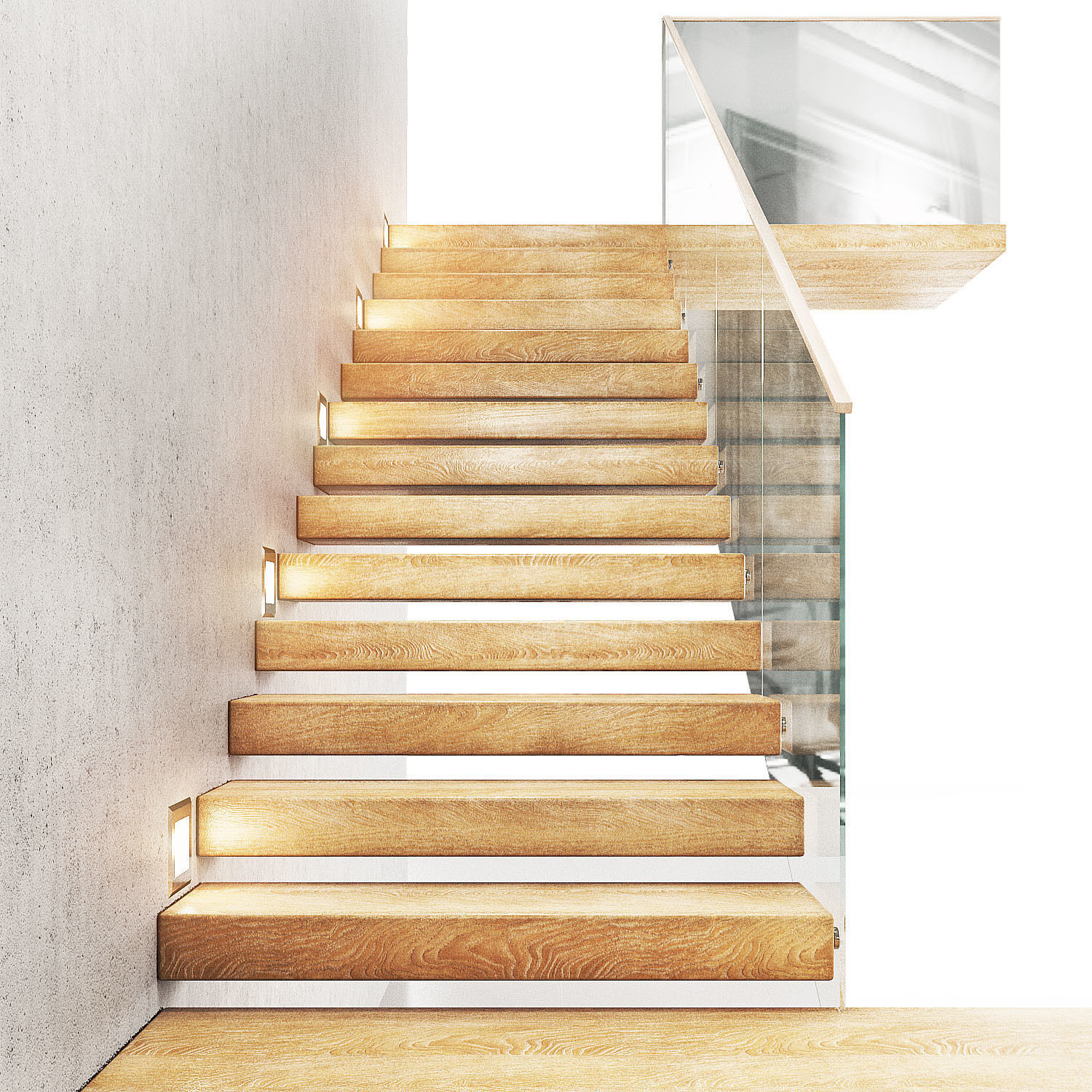 Staircase 01 3D model_3