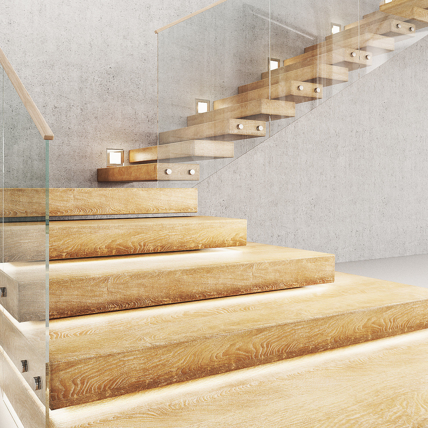 Staircase 01 3D model_1