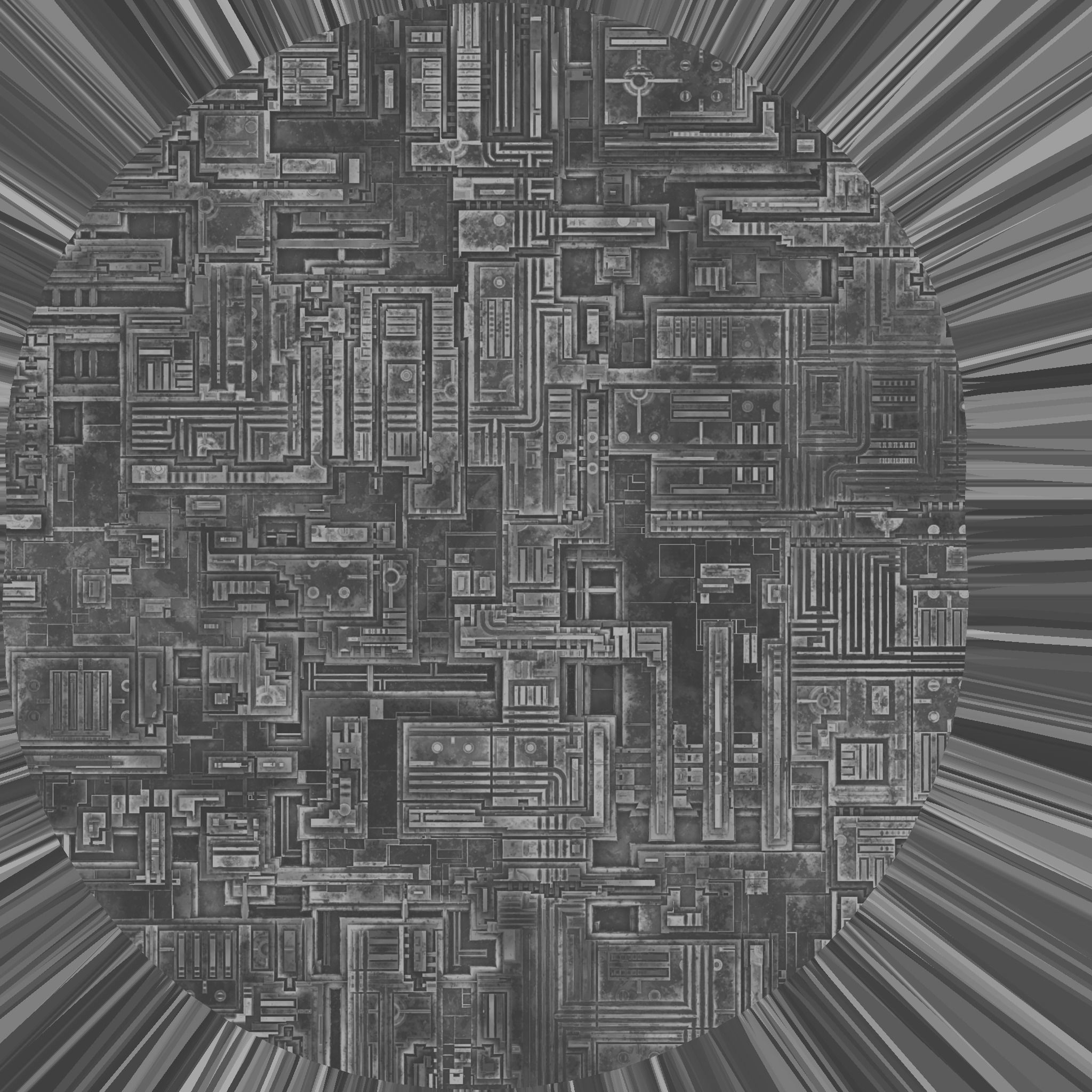 Floating Future Cityscape 3D model_3