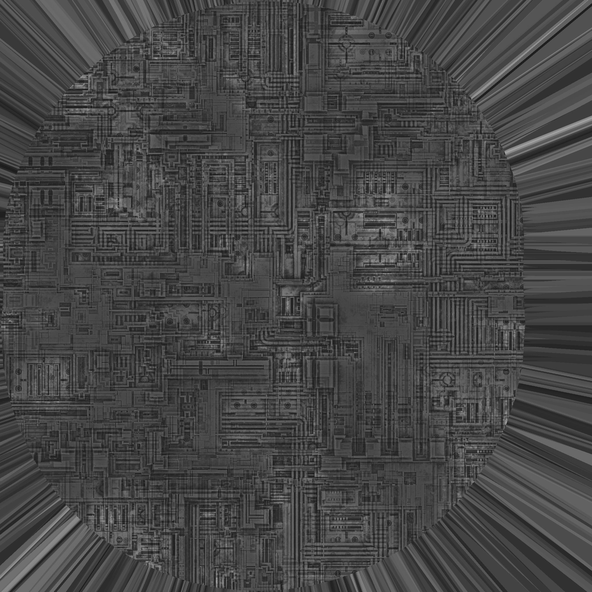 Floating Future Cityscape 3D model_2