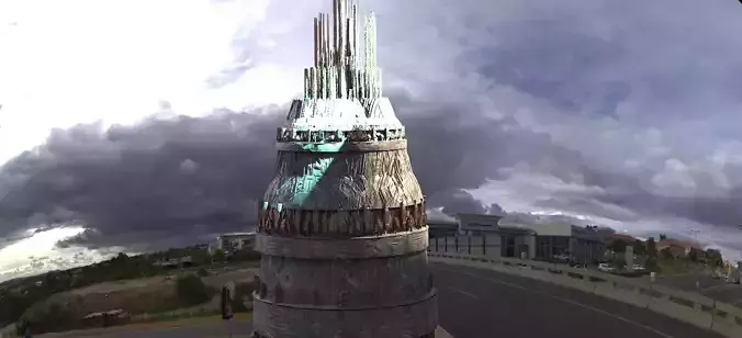 Flying Sci-Fi Dome 2 3D model