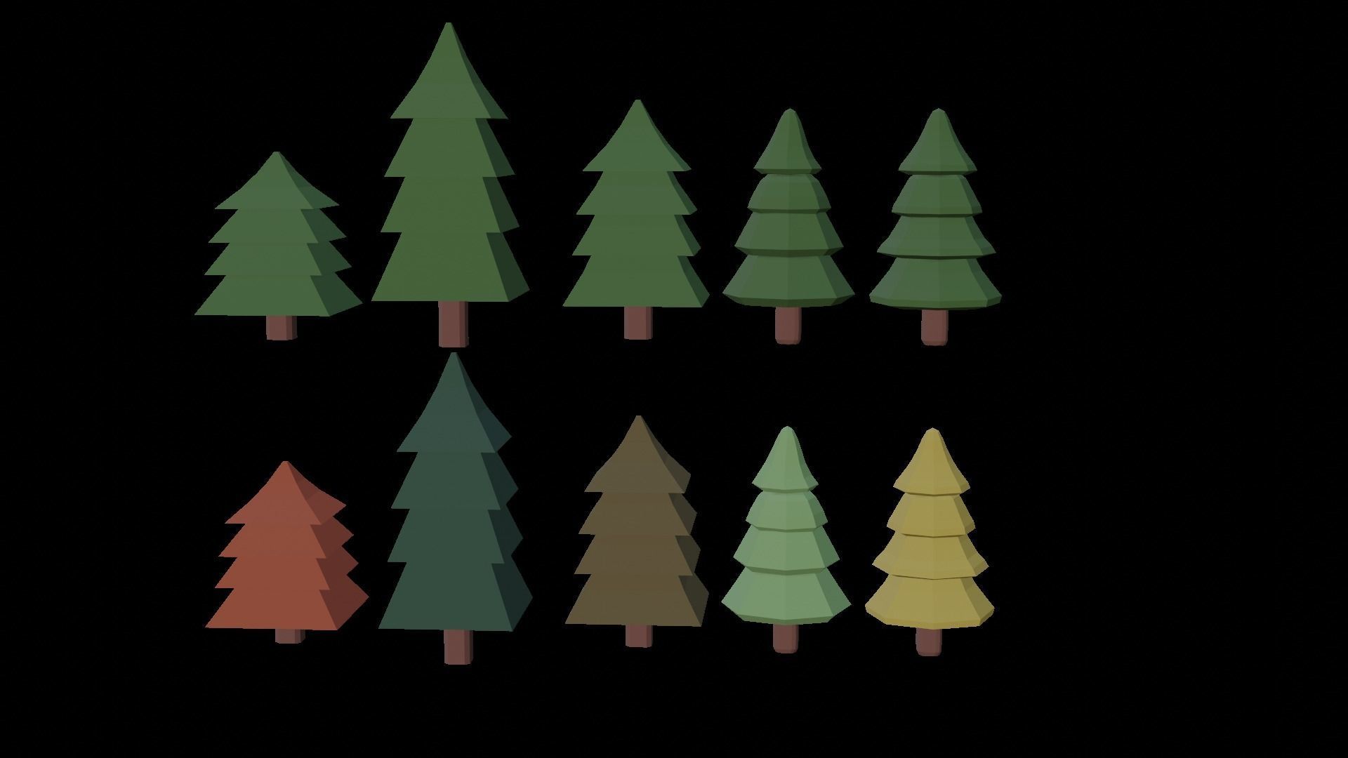 Christmas Low-Poly Decoration Props Pack 3D Model Collection_12