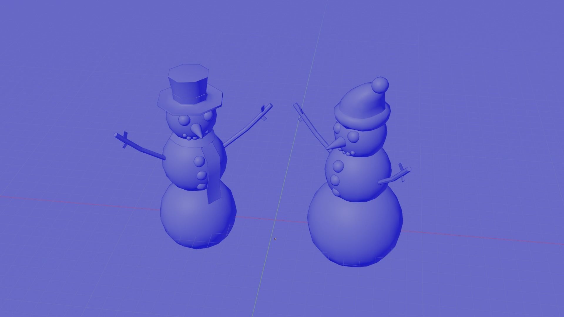 Christmas Low-Poly Decoration Props Pack 3D Model Collection_26