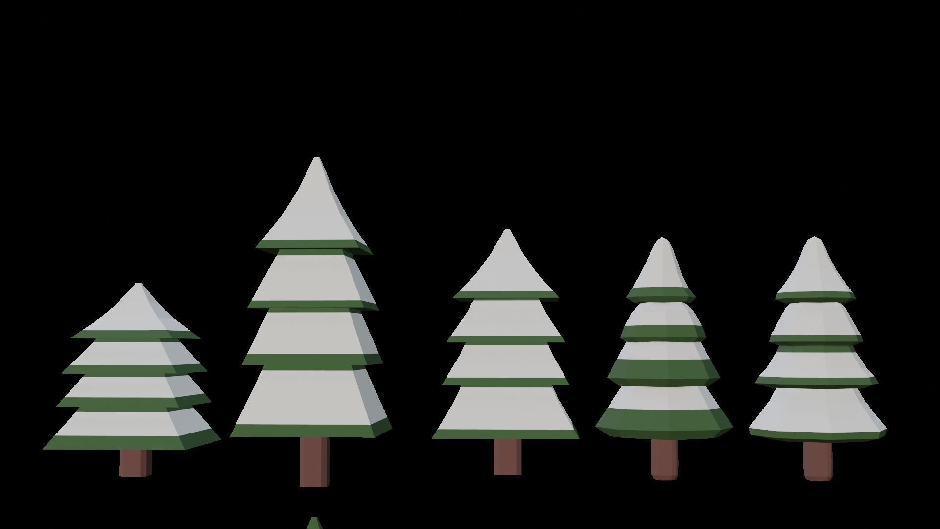 Christmas Low-Poly Decoration Props Pack 3D Model Collection_7