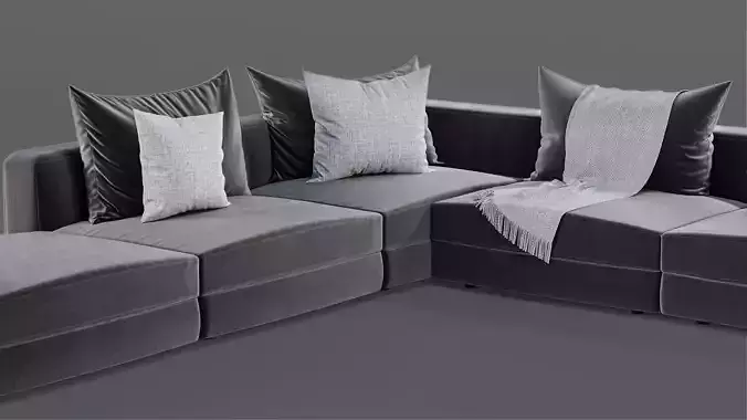 Two Sofa 3D Model