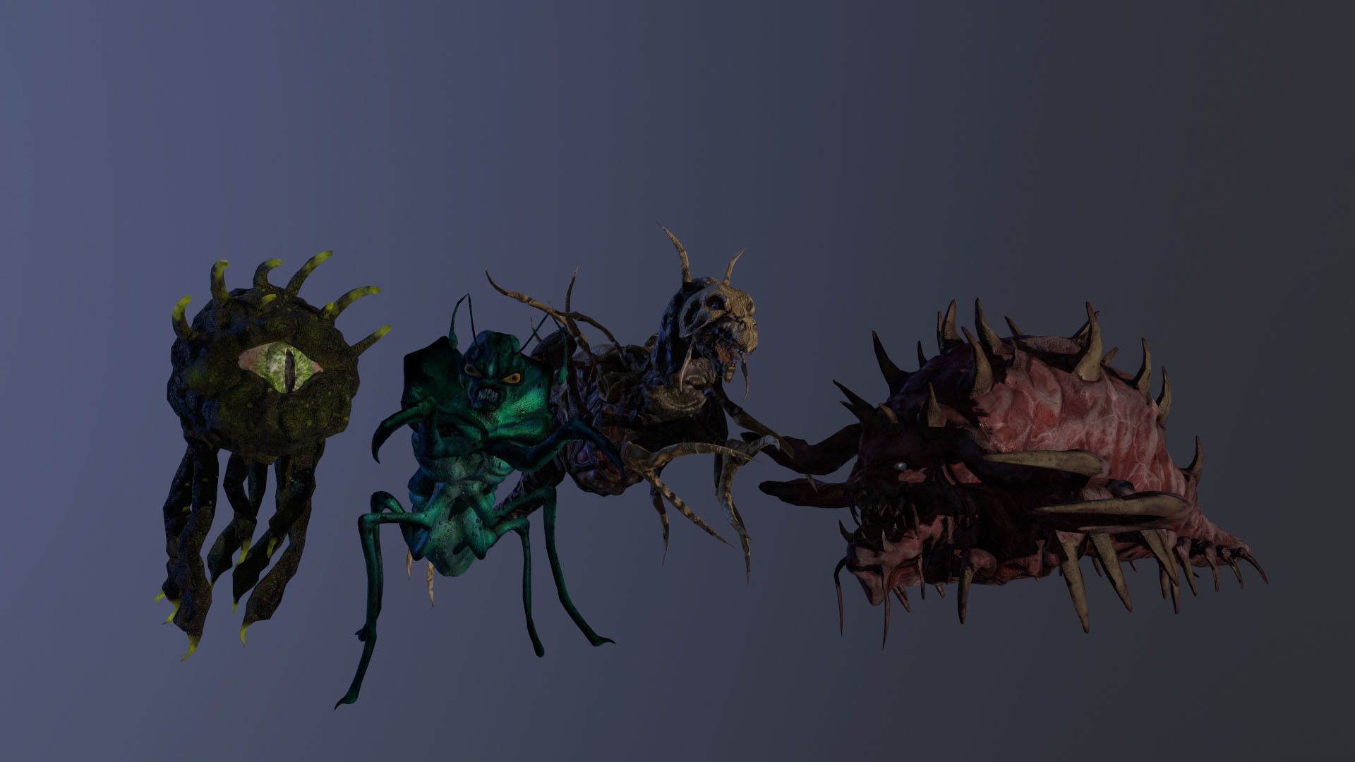 Pack of insect monsters 3D Model Collection_13