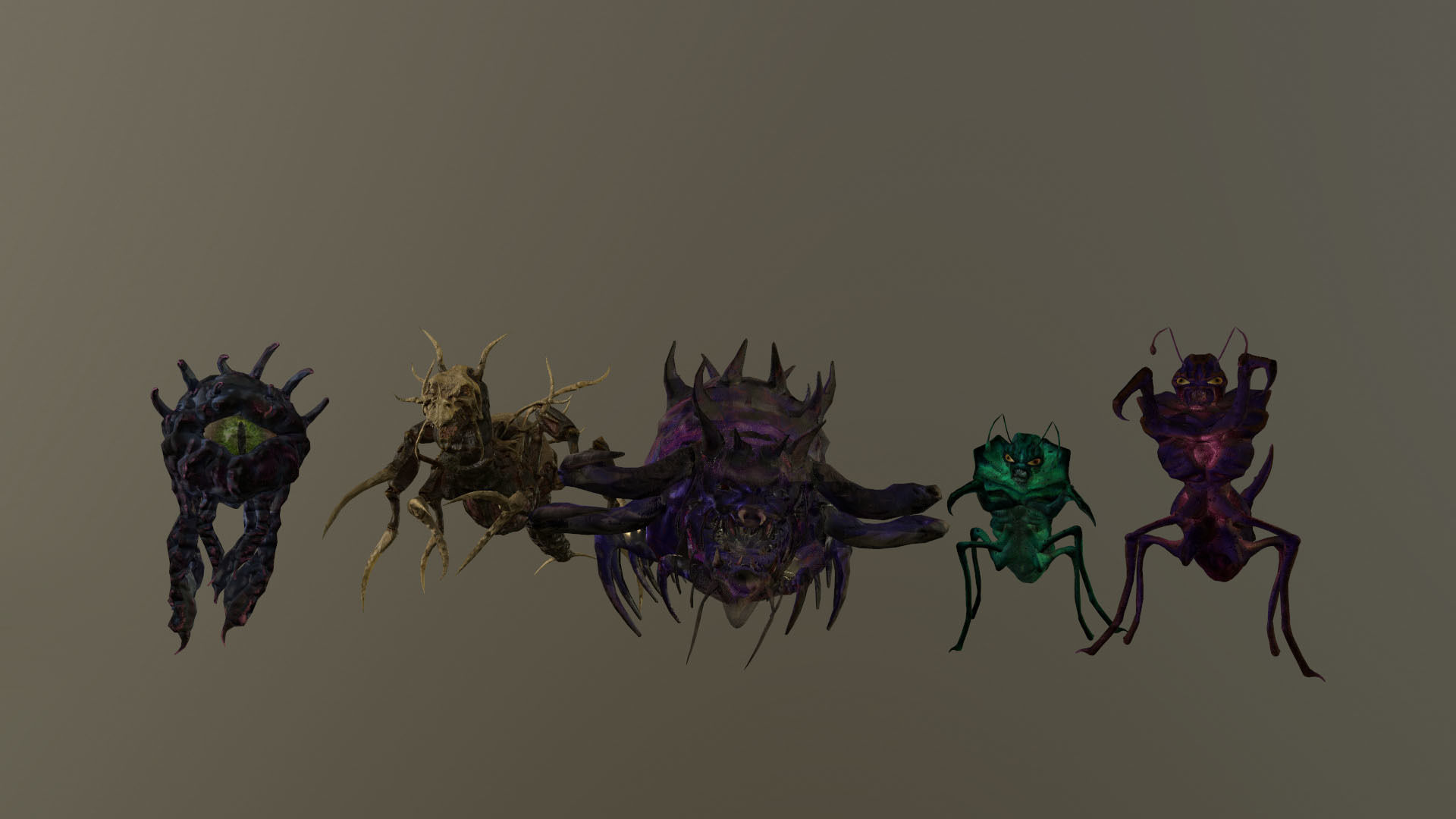 Pack of insect monsters 3D Model Collection_8