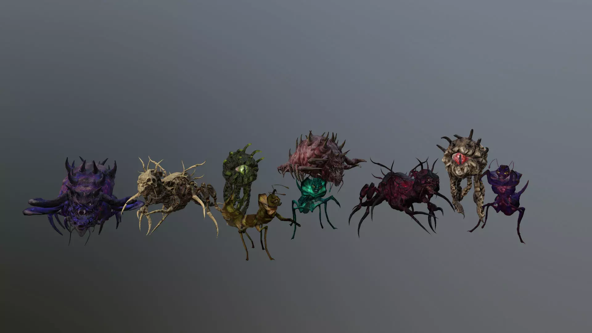 Pack of insect monsters 3D Model Collection_0