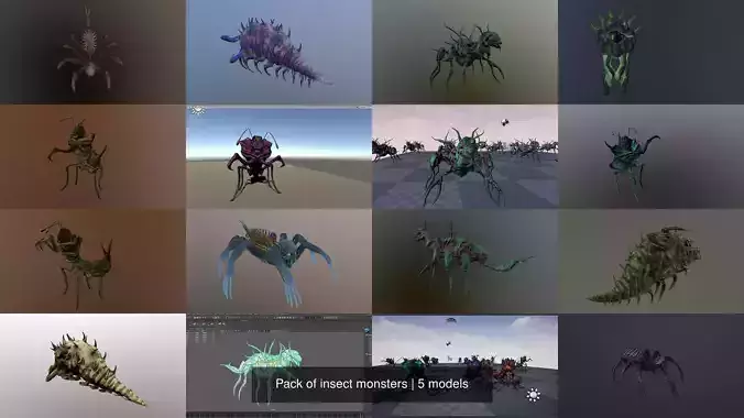 Pack of insect monsters