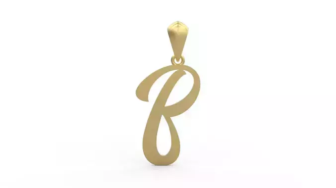 Initial Letters Pendant Ariestha Script B