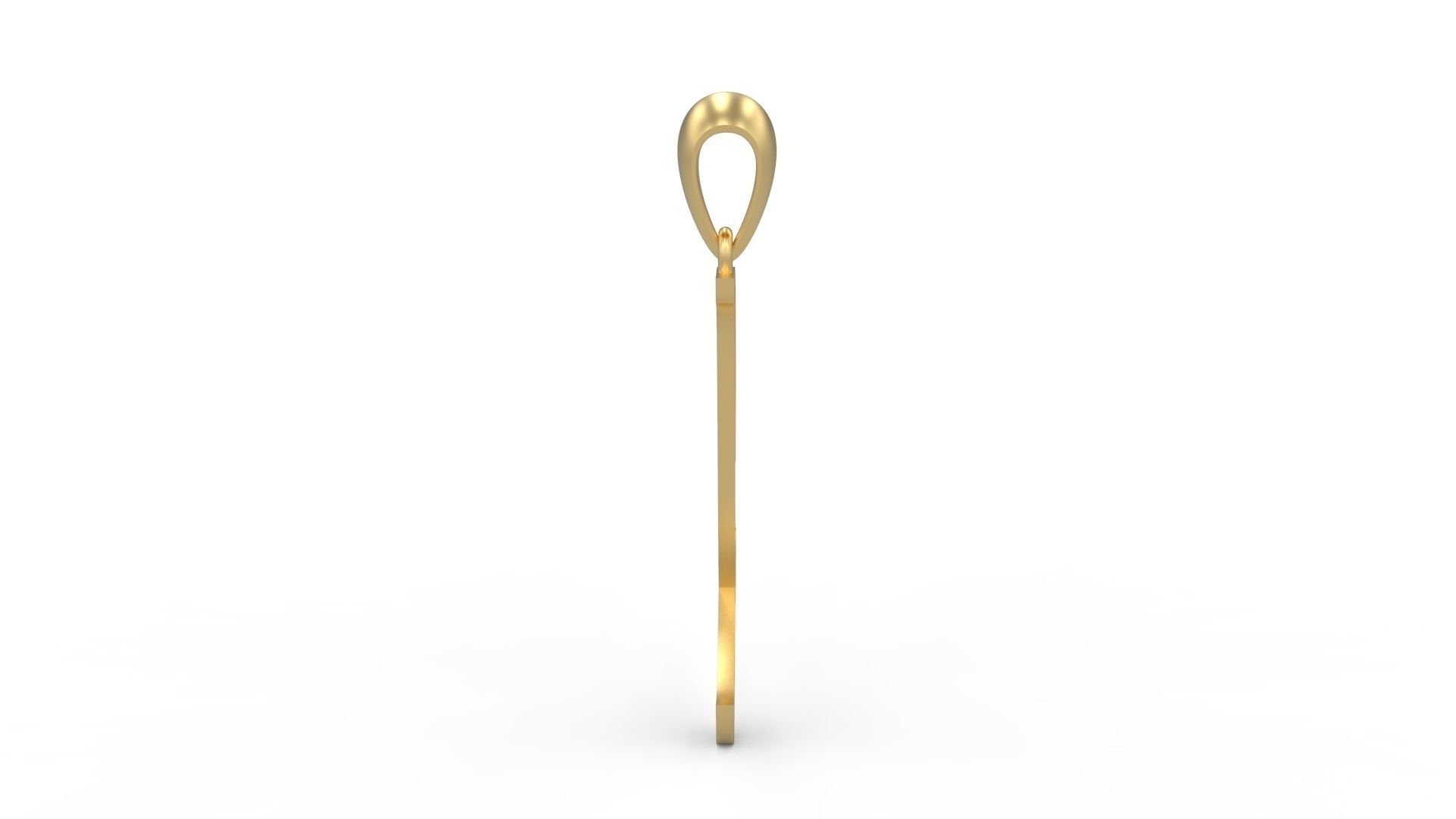 Initial Letters Pendant Ariestha Script L 3D print model_2