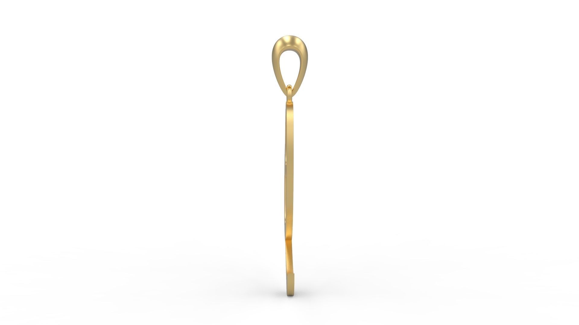 Initial Letters Pendant Ariestha Script Q 3D print model_2