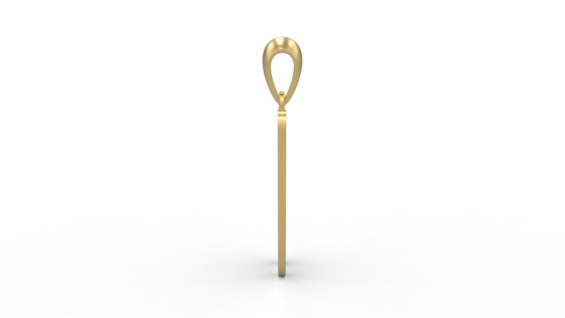 Initial Letters Pendant Ariestha Script W 3D print model_2