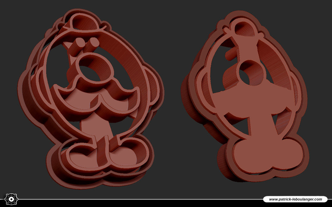 Mr Slow Cookie Cutter 3D print model_4