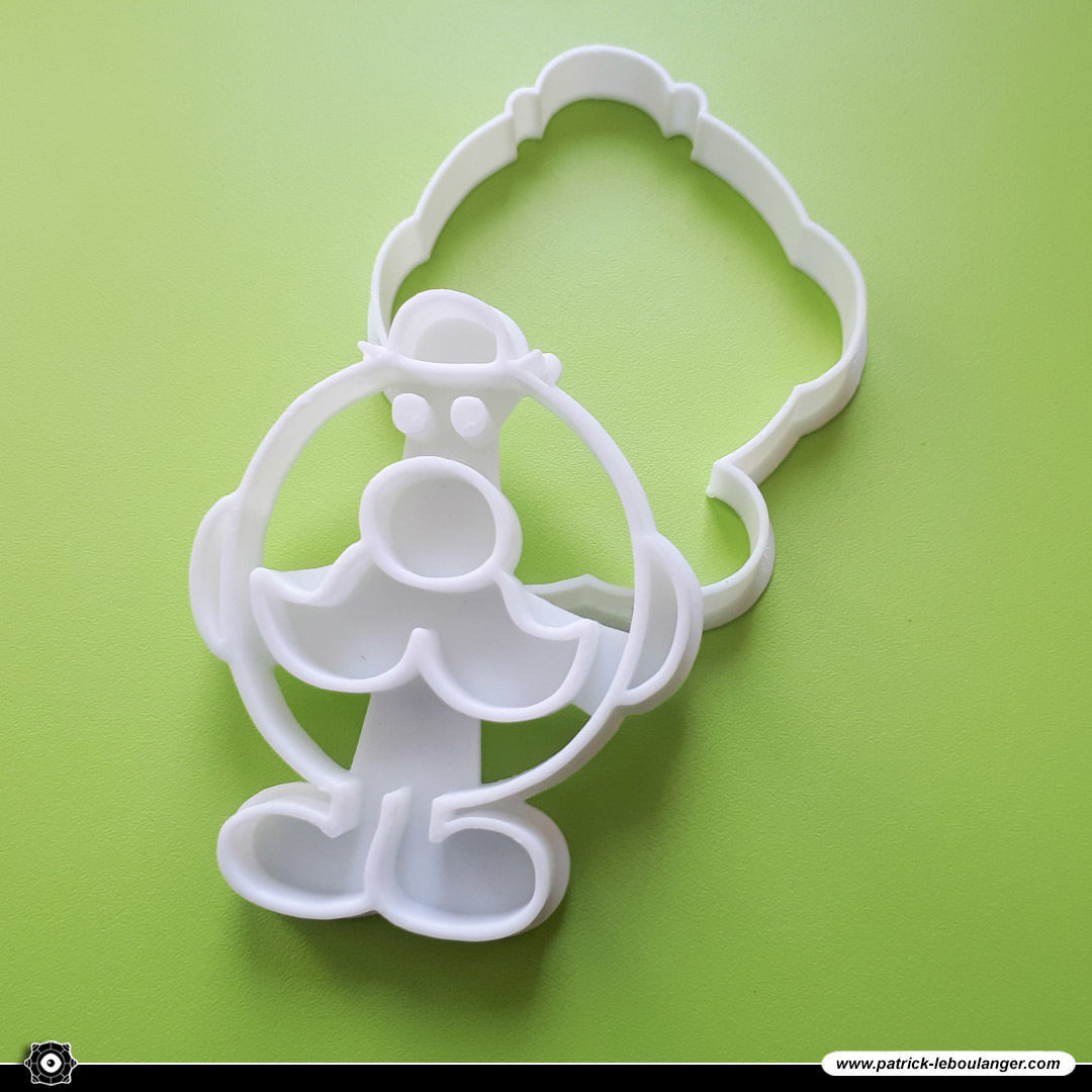 Mr Slow Cookie Cutter 3D print model_3