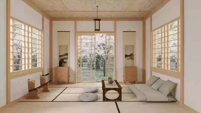 Japanese Interior  3D model
