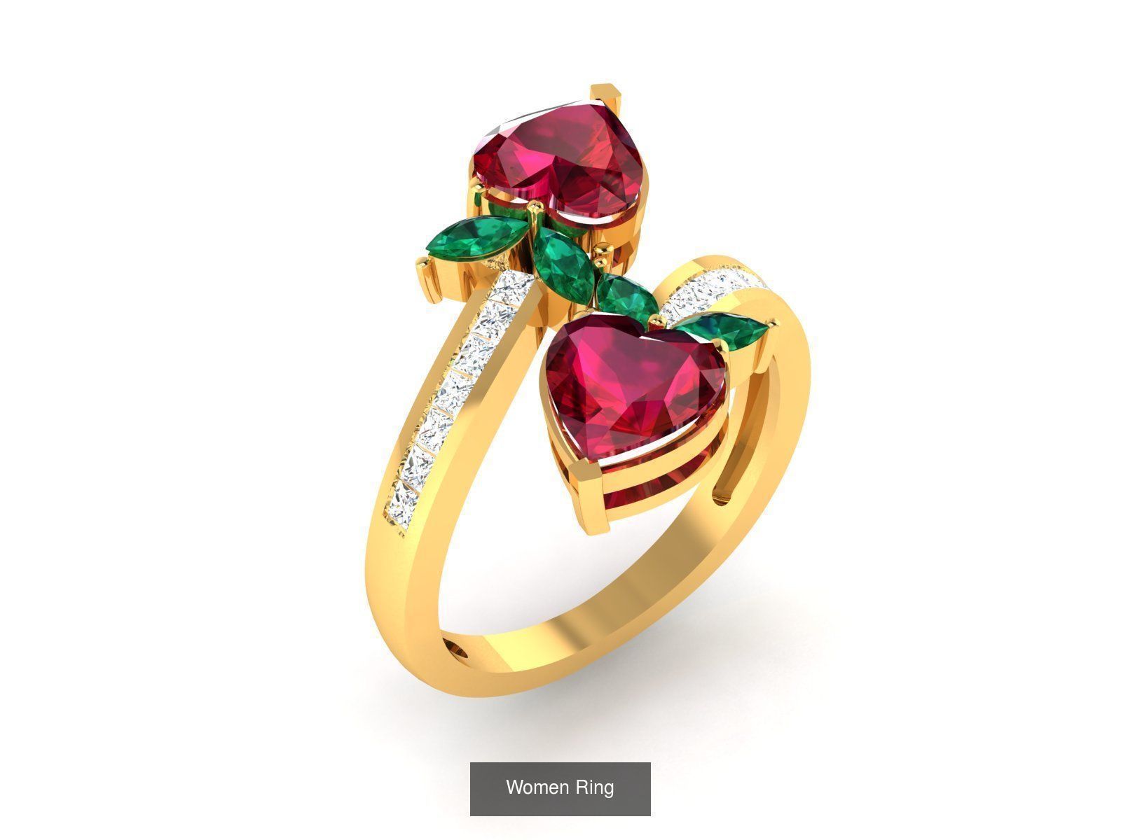 28 Gemstone Ring 3dm  3D Model Collection_27