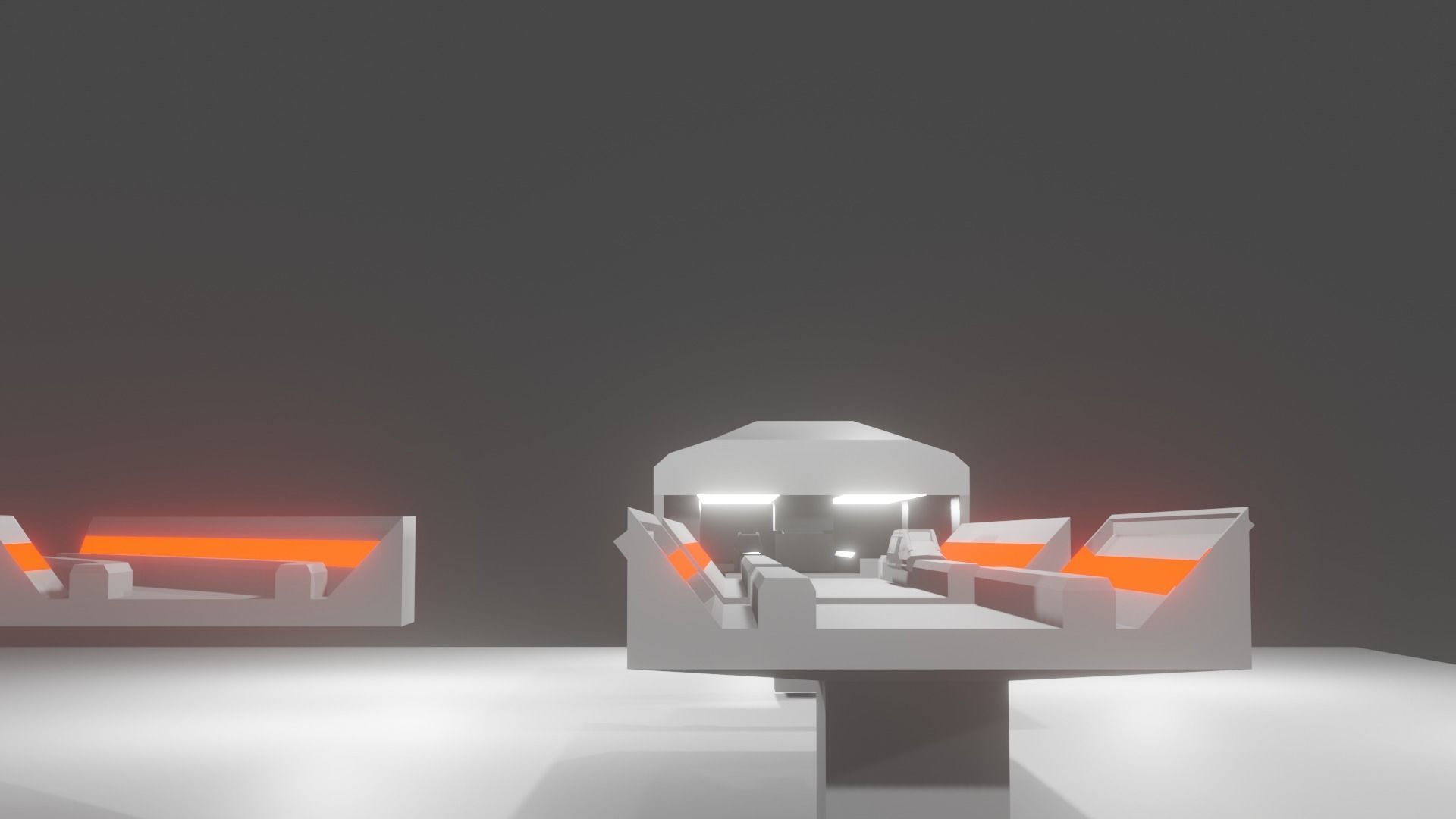 SCIFI scytrain  Low-poly 3D model_2