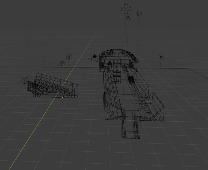 SCIFI scytrain  Low-poly 3D model_10