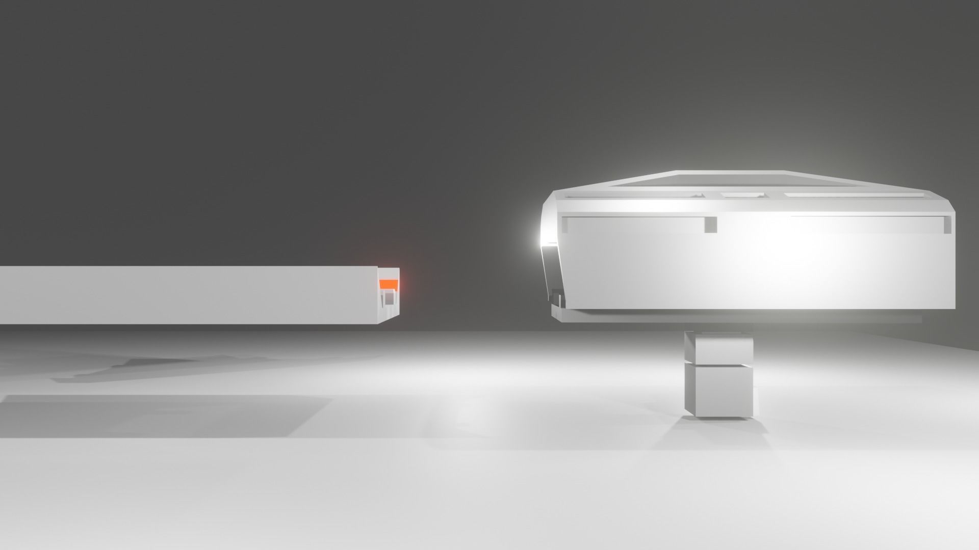 SCIFI scytrain  Low-poly 3D model_3