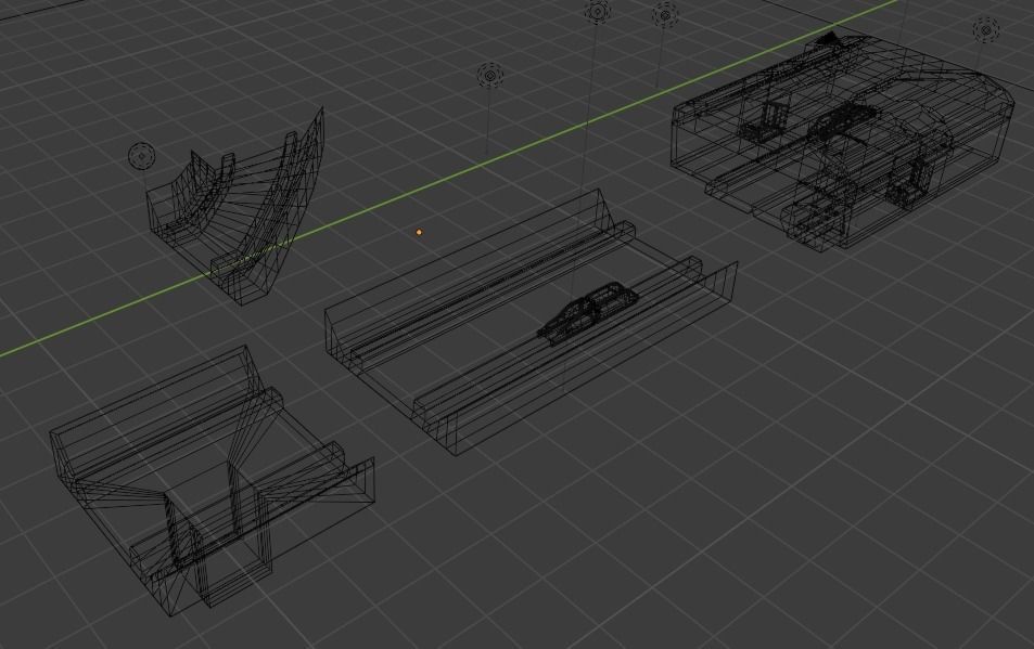 SCIFI scytrain  Low-poly 3D model_9