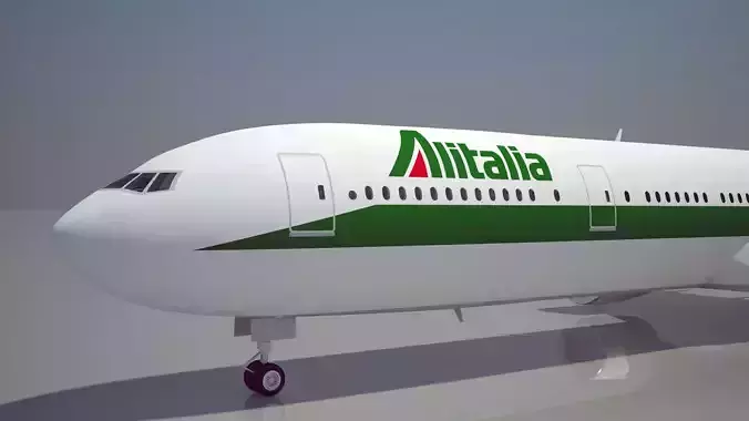 Alitalia Airlines 777 200ER 3D model