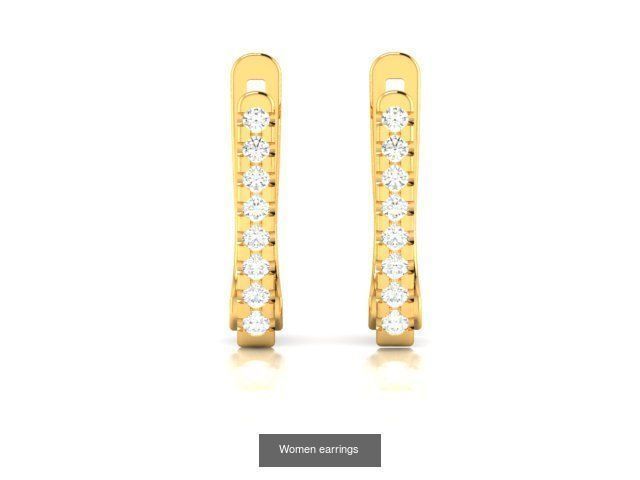 103 Women Earrings  3D Model Collection_84