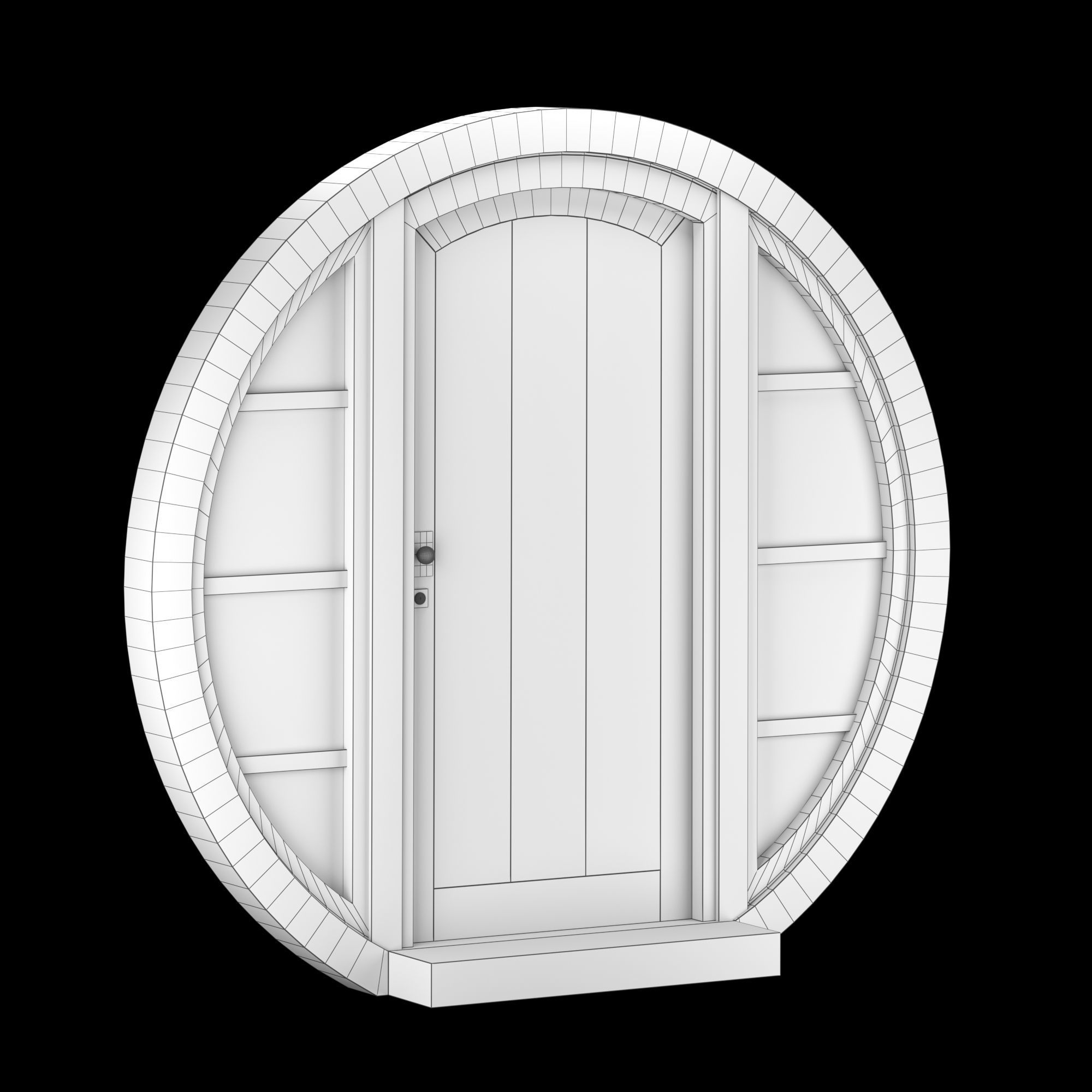 Exterior Large Door Collection 3D model_36