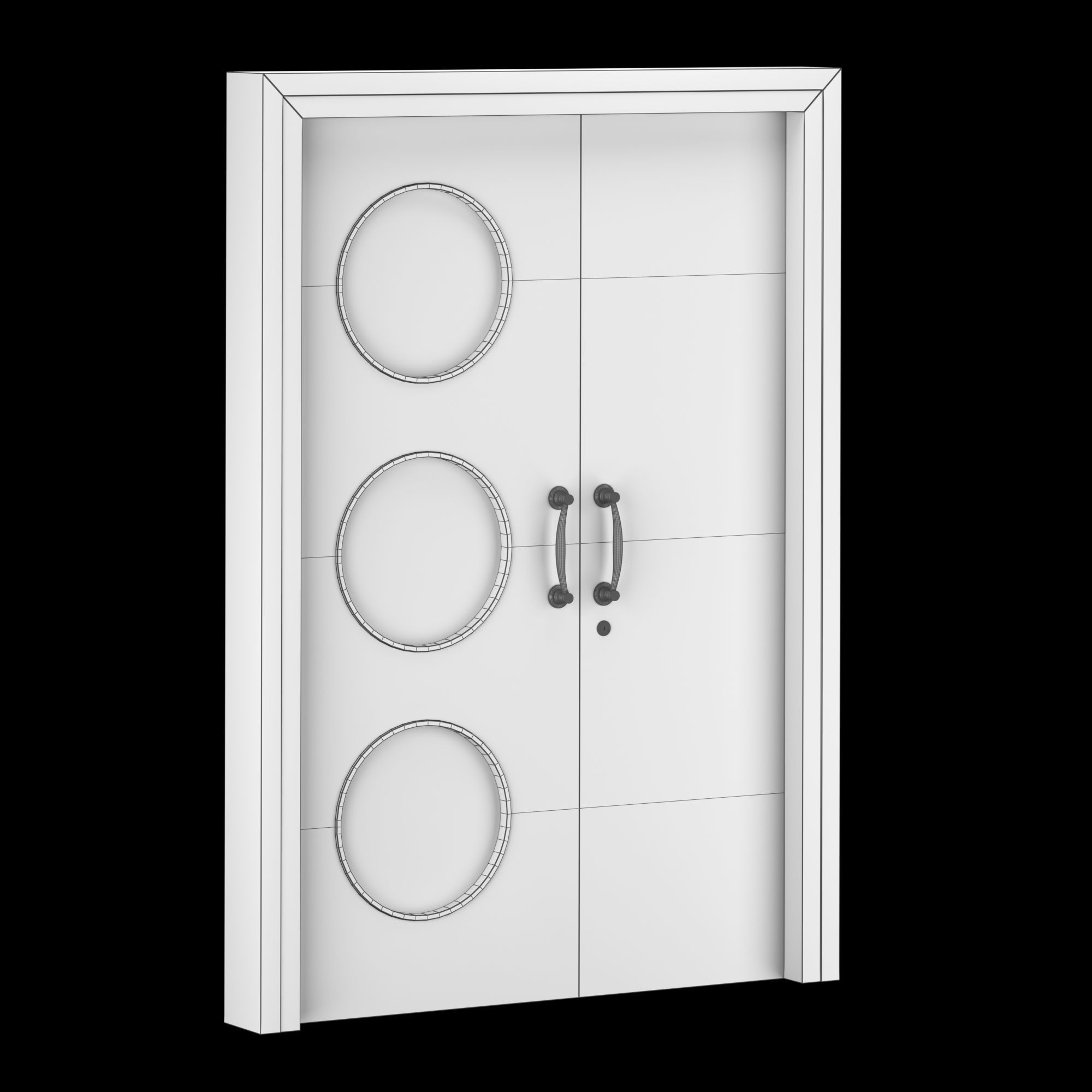 Exterior Large Door Collection 3D model_40