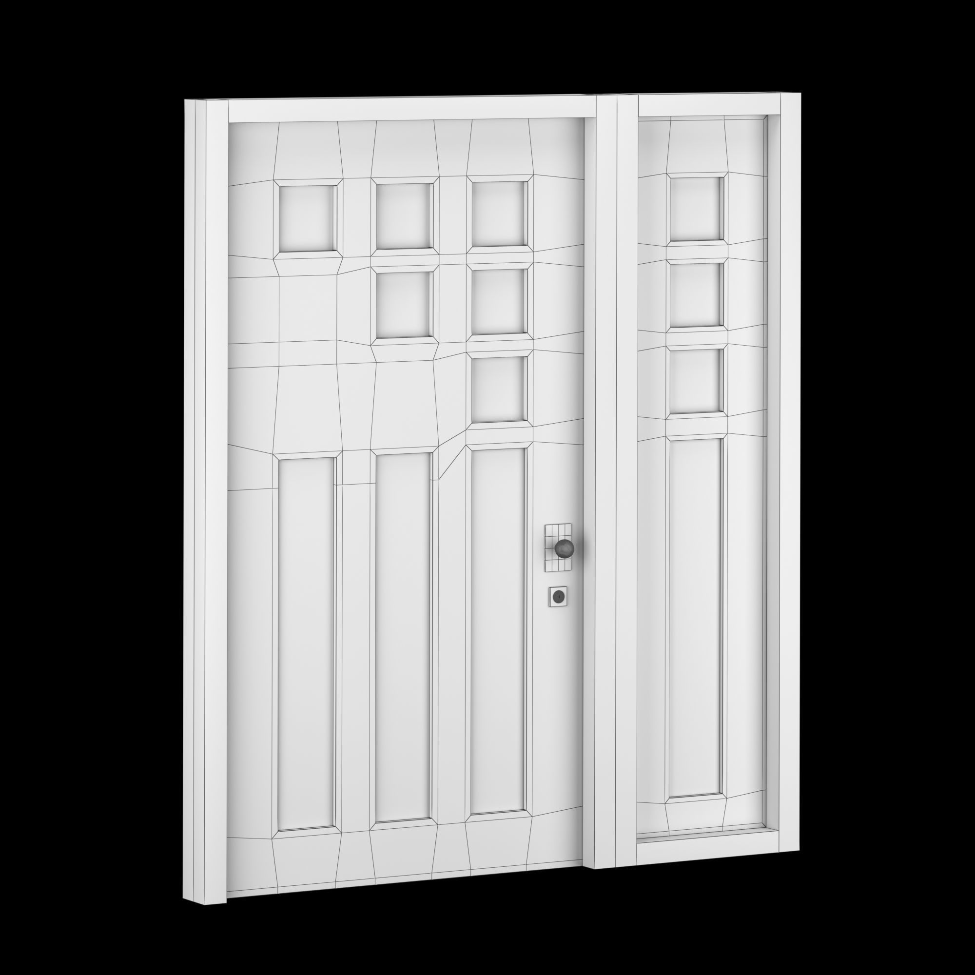 Exterior Large Door Collection 3D model_62