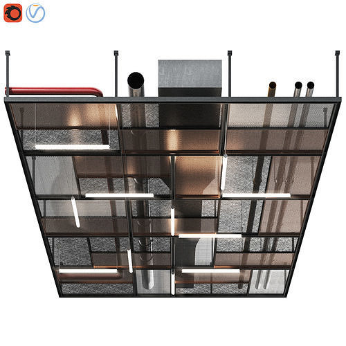 industrial ceiling 3D model