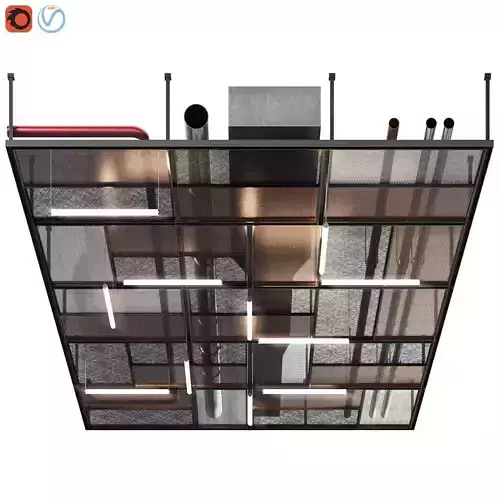 industrial ceiling 3D model