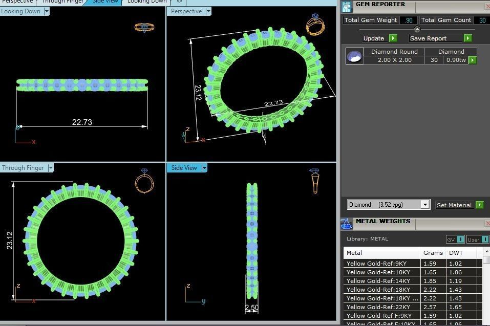 Band ring model 3D print model_12