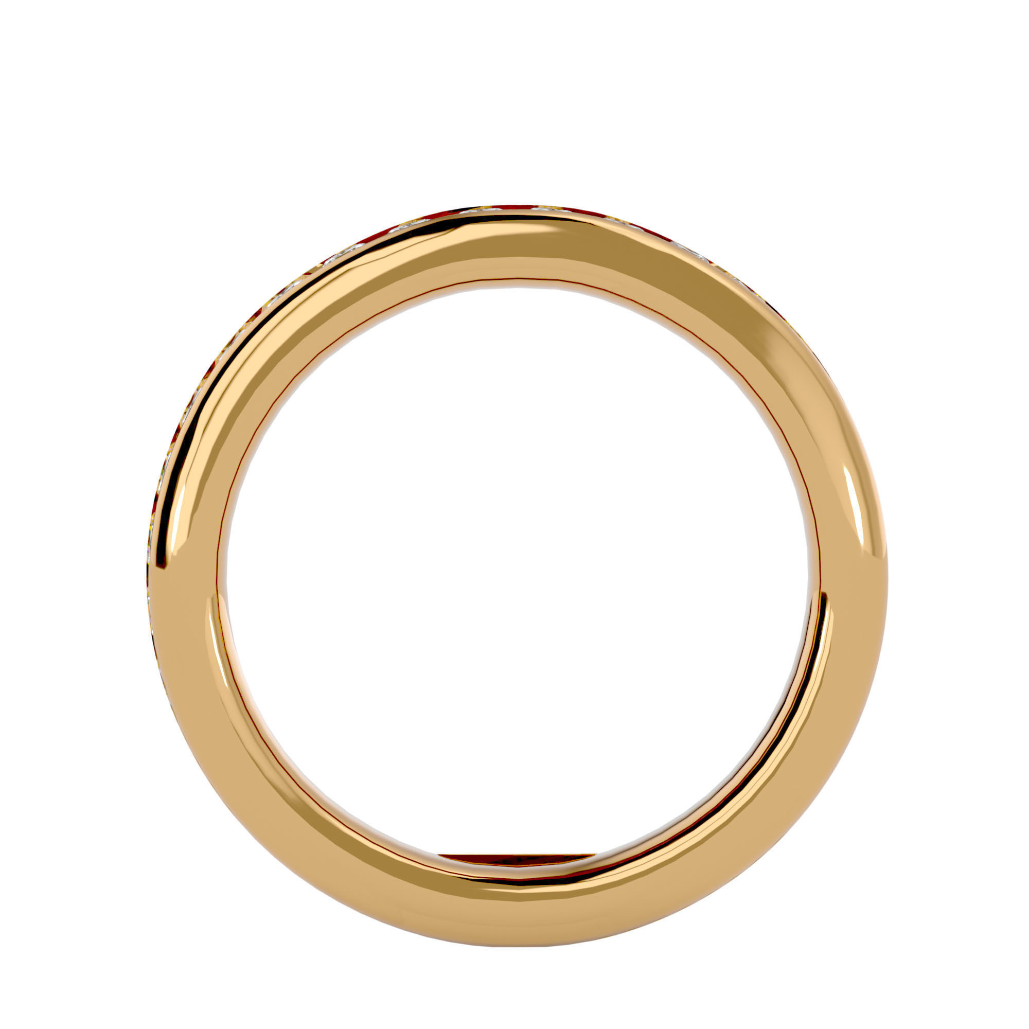 Band ring model 3D print model_5