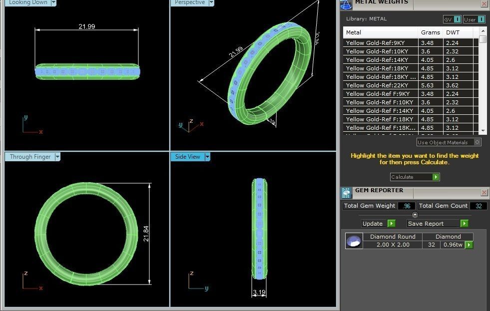 Band ring model 3D print model_3