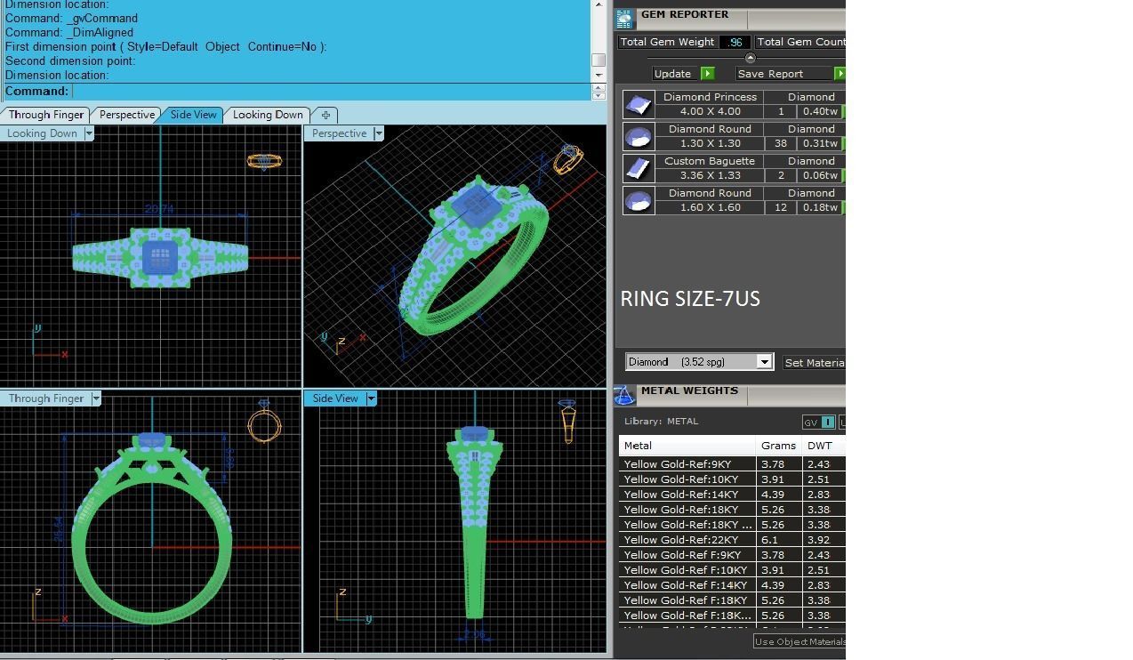 Solitaire ring model 3D print model_12