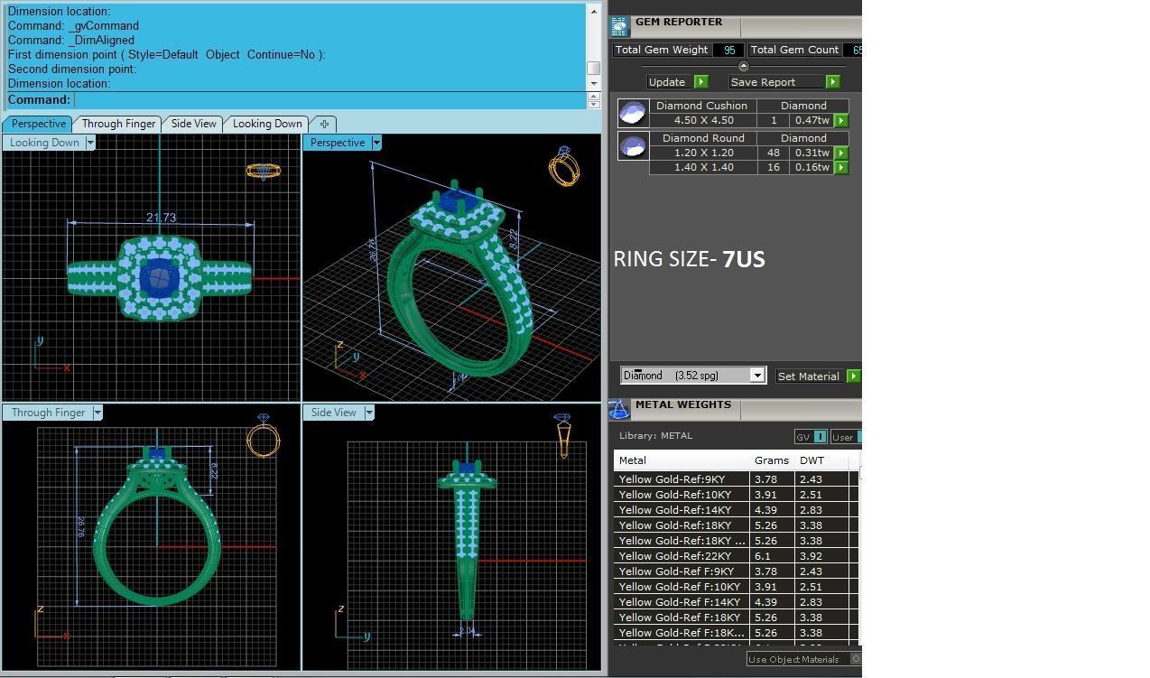 Solitaire ring model 3D print model_12