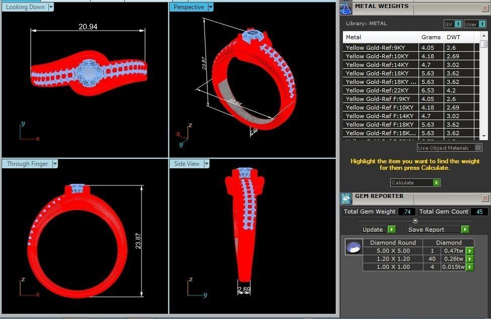 Women Ring model 3D print model_3