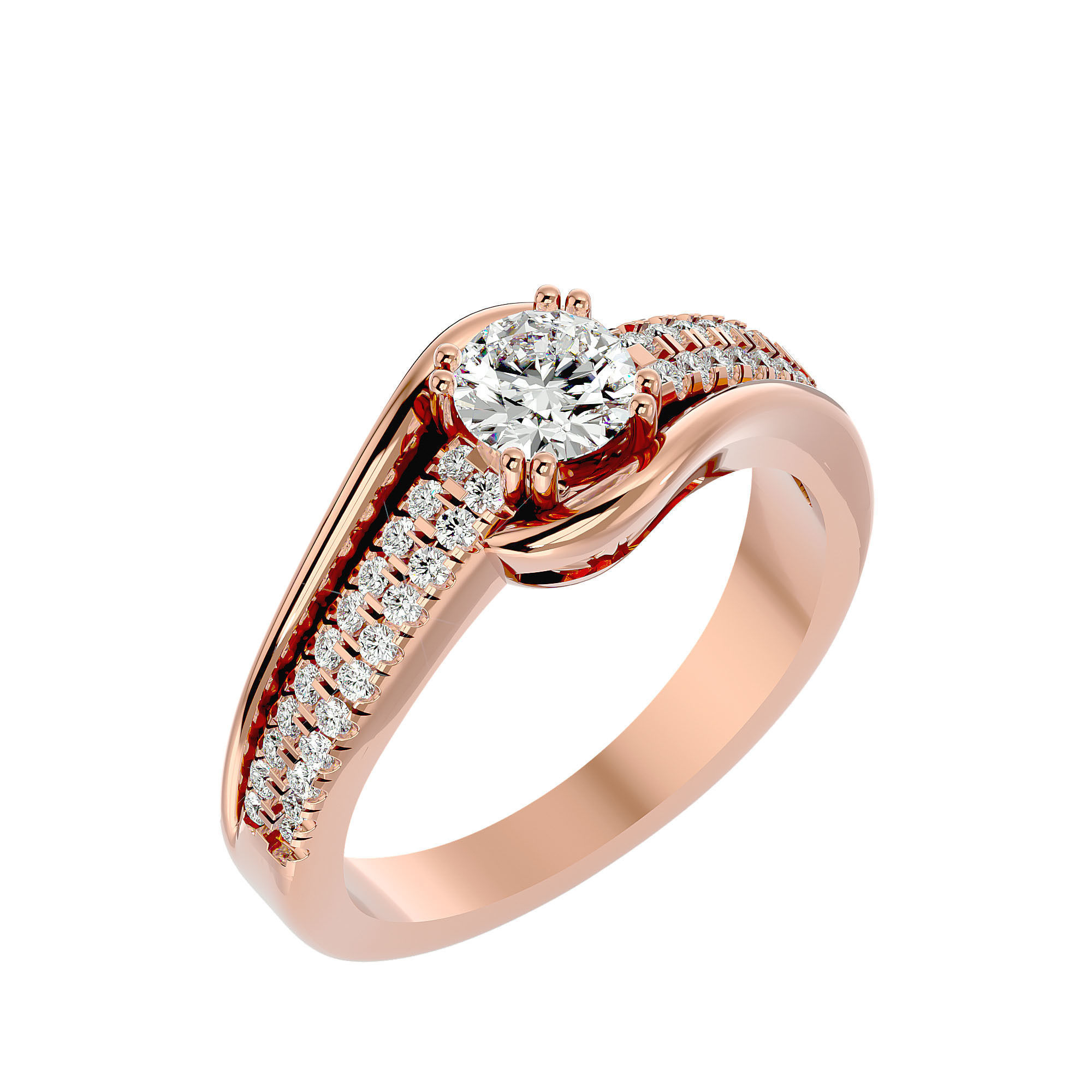 Women Ring model 3D print model_12