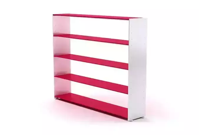Red And White Shelf
