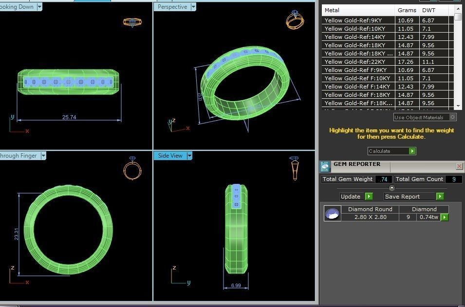 Band ring model 3D print model_12