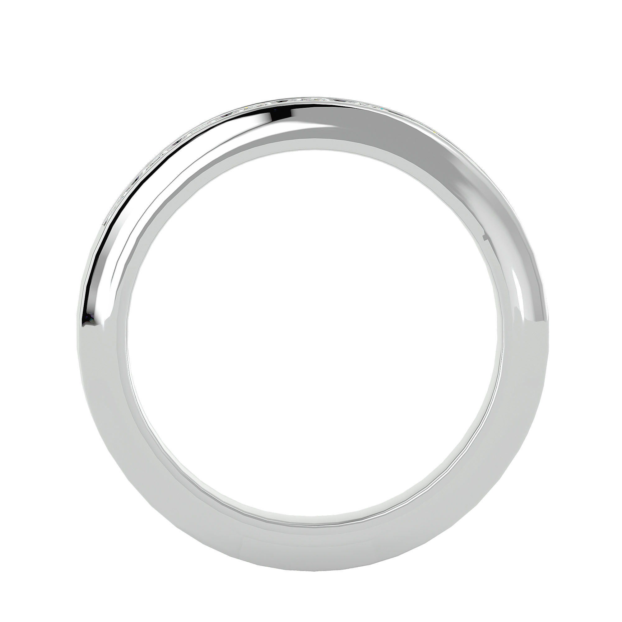 Band ring model 3D print model_3