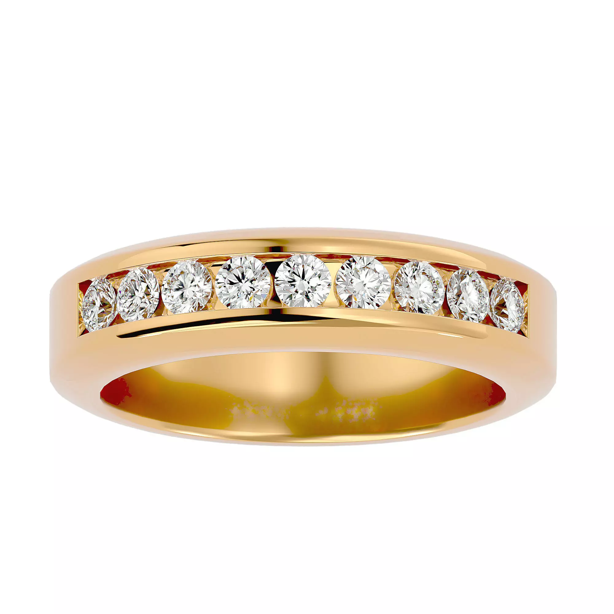 Band ring model 3D print model_0