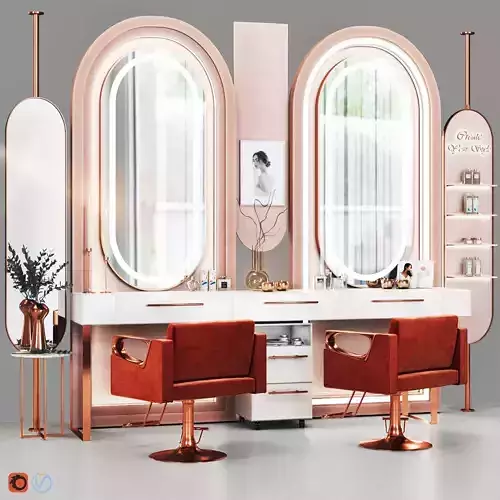 BeautySalon 08 Low-poly 3D model