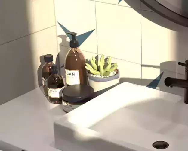 Cosmetics Collection bottle of argan fragrance