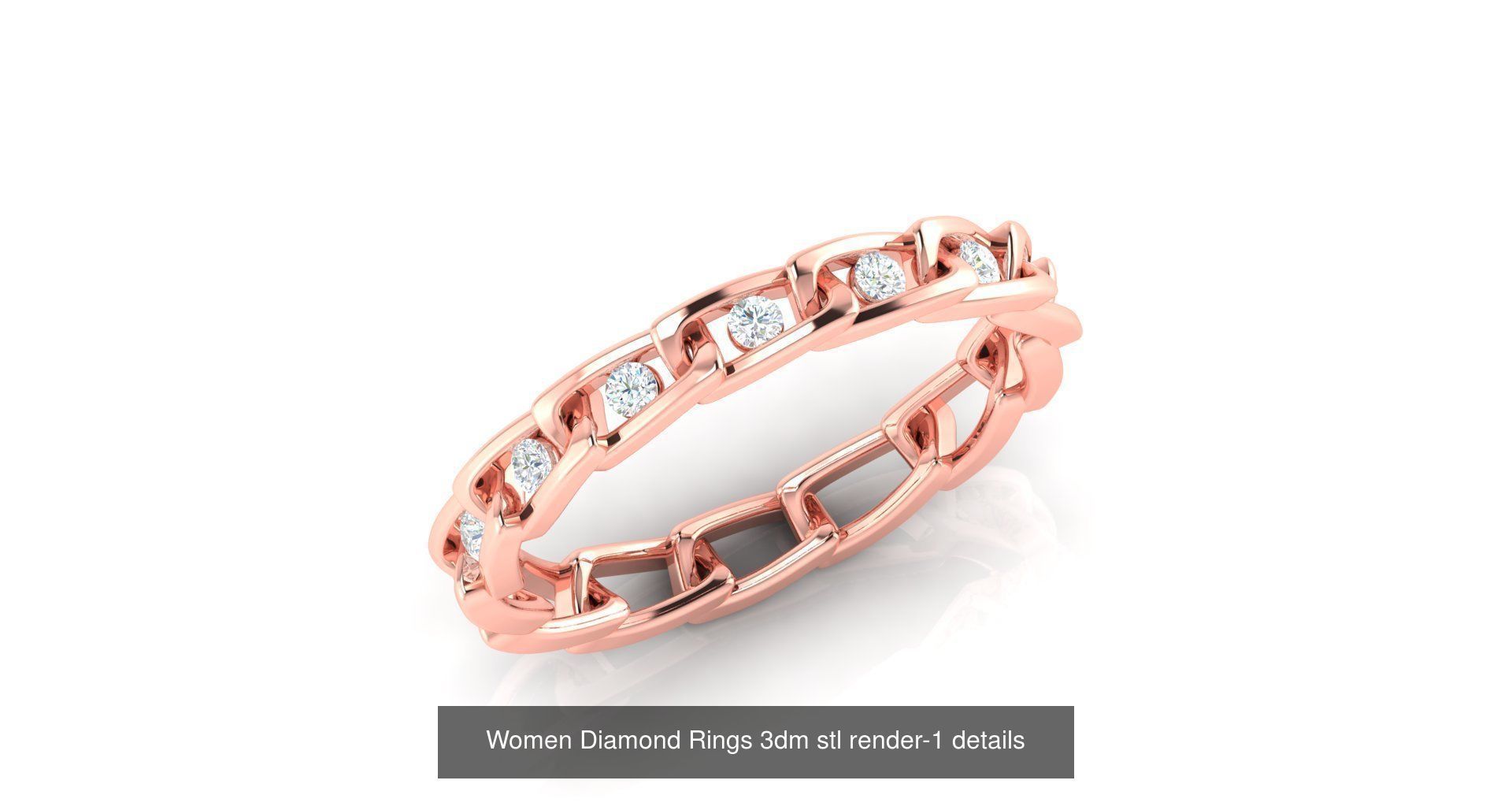 180 High Jewelry Cocktail Rings 3dm stl render-1 details  3D Model Collection_15