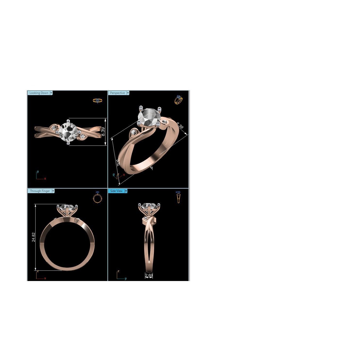 Ring - 1484 3D print model_4